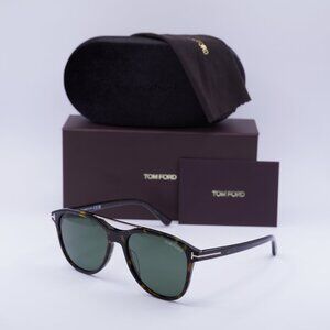 Tom Ford Damian-02 FT1098 52N Aviator Sunglasses - Havana/Green
